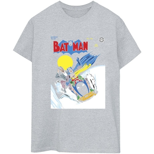 textil Mujer Camisetas manga larga Dc Comics Batman Snow Mobile Gris