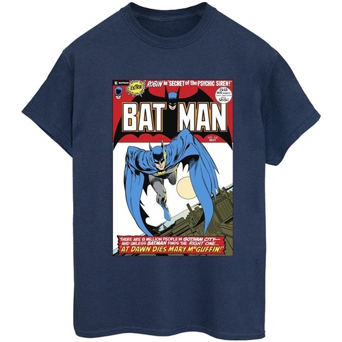 textil Mujer Camisetas manga larga Dc Comics Running Batman Cover Azul