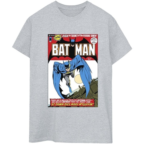 textil Mujer Camisetas manga larga Dc Comics Running Batman Cover Gris