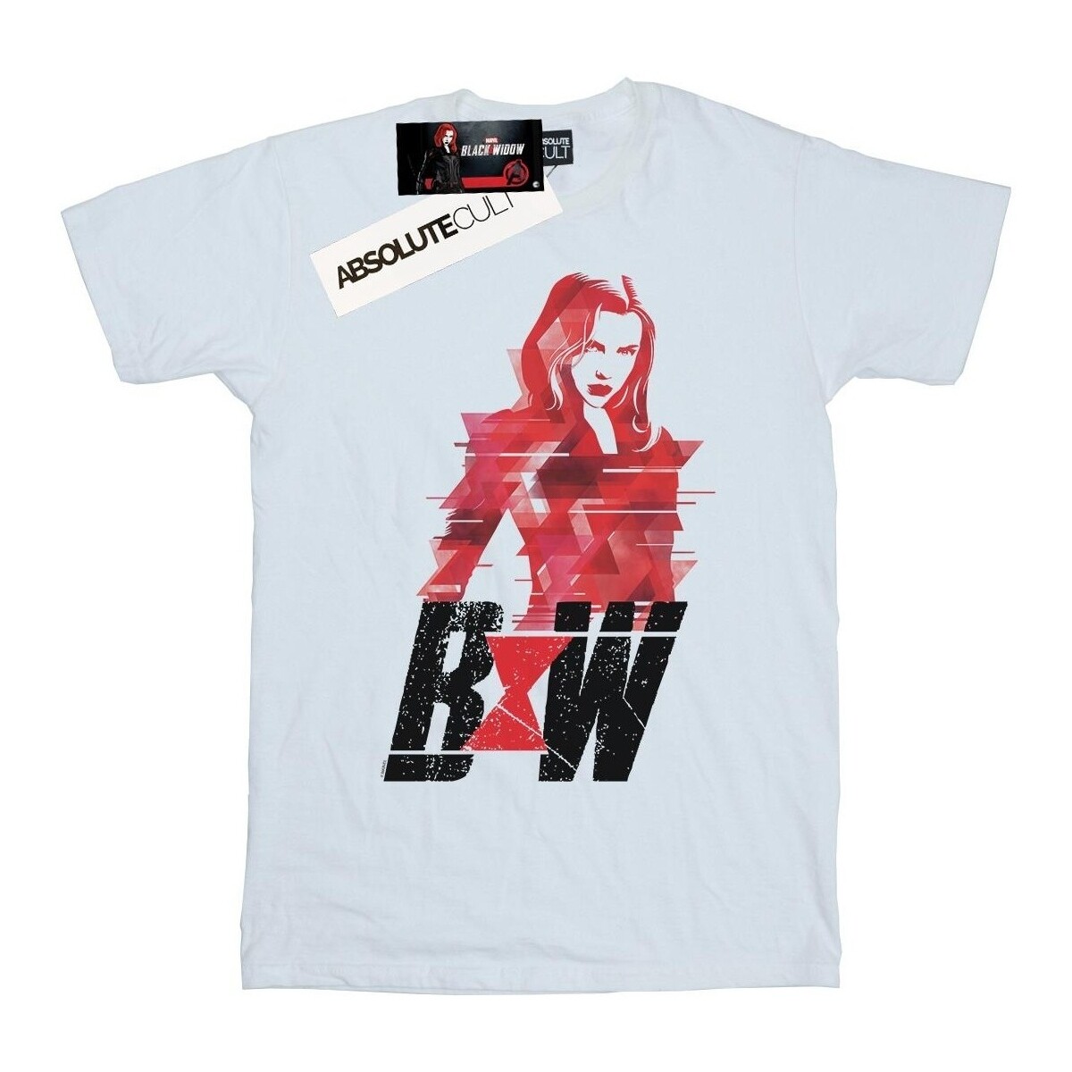 textil Hombre Camisetas manga larga Marvel Black Widow Movie Logo Artwork Blanco