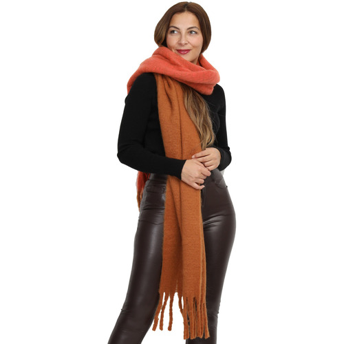 Accesorios textil Mujer Bufanda La Modeuse 69408_P161550 Naranja