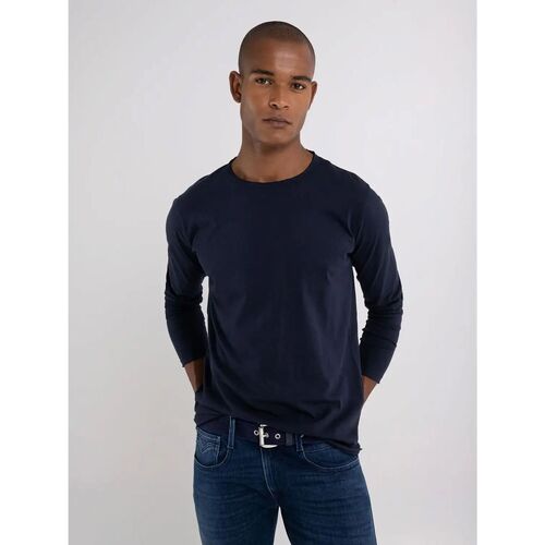 textil Hombre Tops y Camisetas Replay M3592.2660-576 MIDNIGHT BLUE Azul