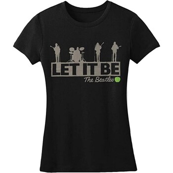 textil Mujer Camisetas manga larga The Beatles RO1267 Negro