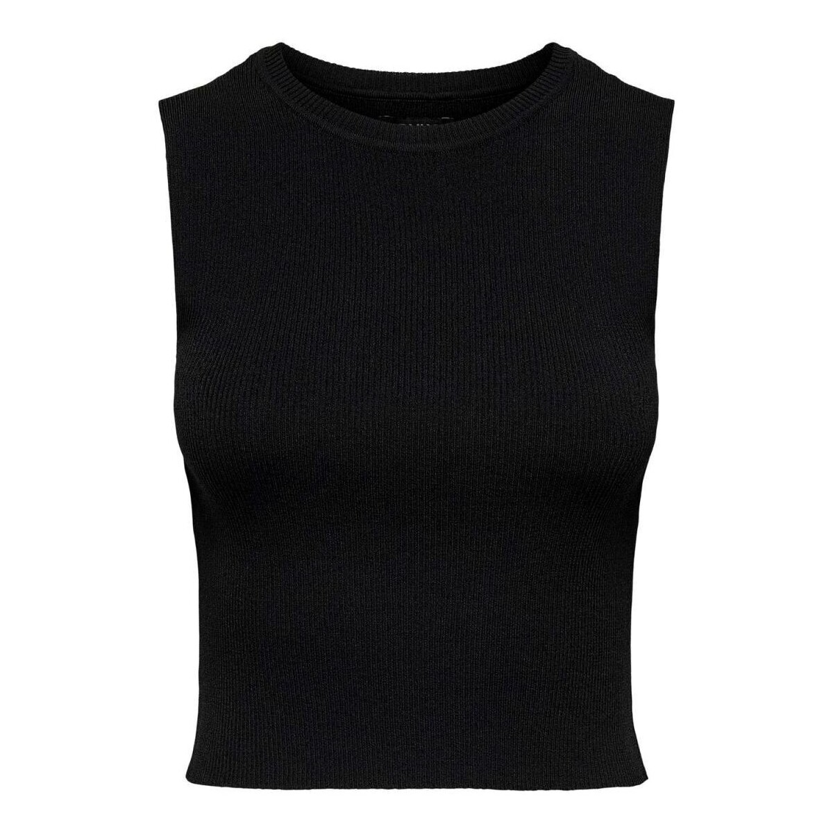 textil Mujer Camisetas sin mangas Only 15255533-BLACK Negro