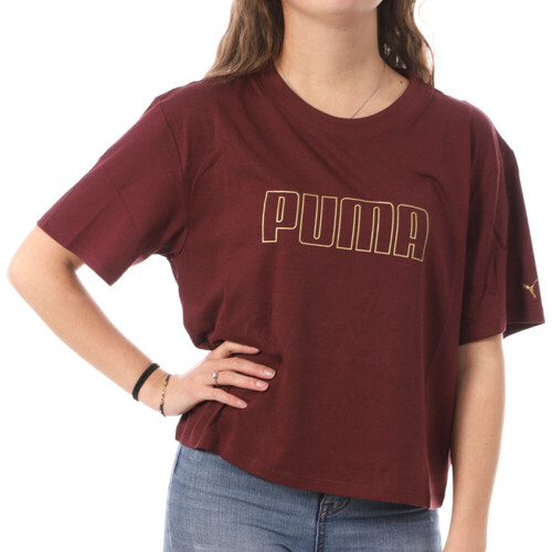 textil Mujer Tops y Camisetas Puma  Rojo