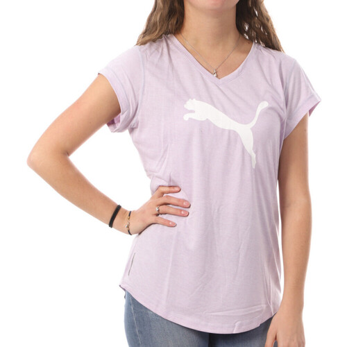 textil Mujer Camisetas manga corta Puma  Violeta