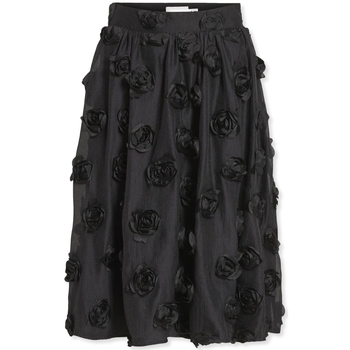 textil Mujer Faldas Vila Flory Skirt L/S - Black Negro