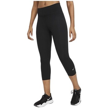 Malla Nike Pro 7/8 Mujer Negro/Plata