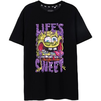 textil Hombre Camisetas manga larga Spongebob Squarepants Life's Sweet Negro