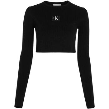 textil Mujer Jerséis Calvin Klein Jeans VARIEGATED RIB EASY SWEATER Negro