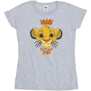 textil Mujer Camisetas manga larga Disney The Lion King Future King Gris