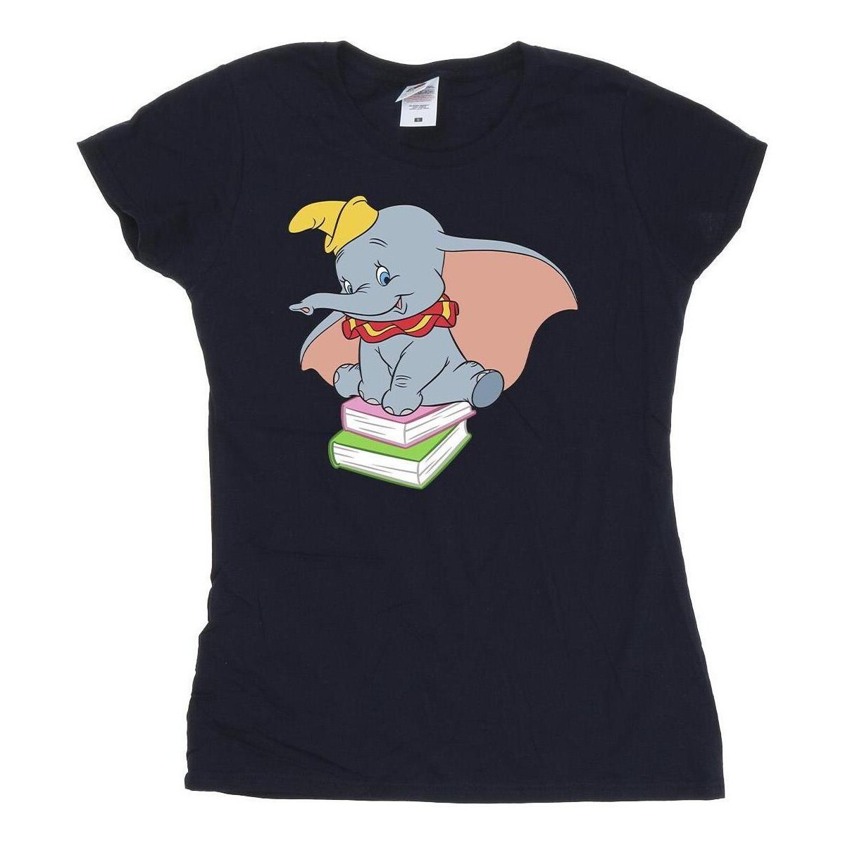 textil Mujer Camisetas manga larga Disney Dumbo Sitting On Books Azul