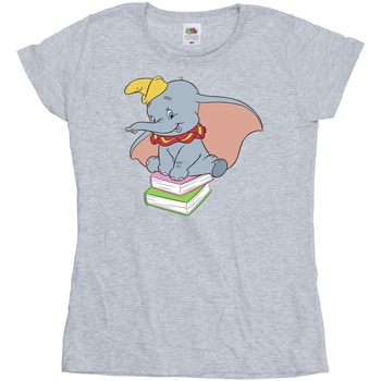 textil Mujer Camisetas manga larga Disney Dumbo Sitting On Books Gris