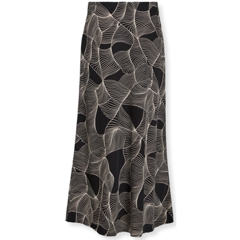 textil Mujer Faldas Vila Mula Skirt - Black/Grafic Negro