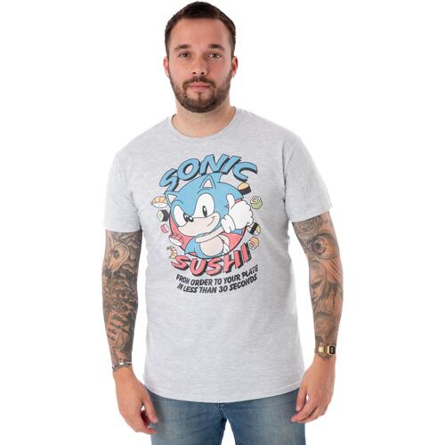 textil Hombre Camisetas manga corta Sonic The Hedgehog NS7534 Gris