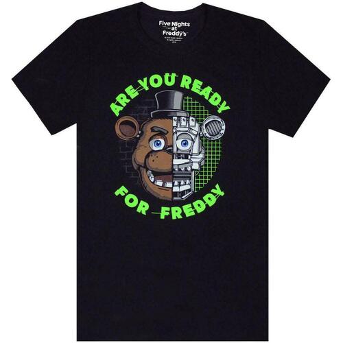 textil Niño Camisetas manga larga Five Nights At Freddys Are You Ready For Freddy Negro