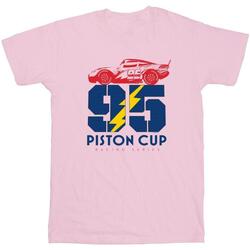 textil Hombre Camisetas manga larga Disney Cars Piston Cup 95 Rojo