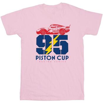 textil Hombre Camisetas manga larga Disney Cars Piston Cup 95 Rojo