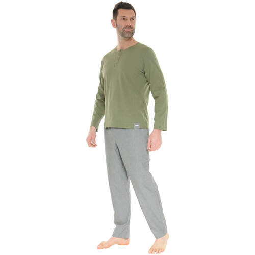 textil Hombre Pijama Pilus BASTIAN Verde