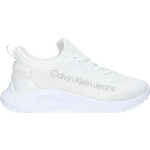 Zapatos Mujer Deportivas Moda Calvin Klein Jeans YW0YW01303 EVA RUN SLIPON Blanco