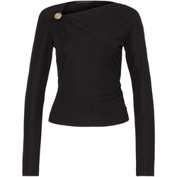 textil Mujer Polaire Guess Ls Febe Top Negro