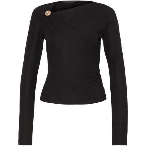 textil Mujer Polaire Guess Ls Febe Top Negro