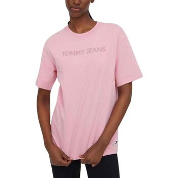 textil Mujer Tops y Camisetas Tommy Jeans TJW RLX BOLD CLASSIC TEE Rosa