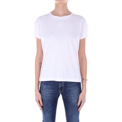 textil Mujer Camisetas manga corta Pinko 100355 A1NW Blanco