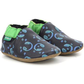 Zapatos Niño Pantuflas para bebé Kickers Kickbaby Music Azul