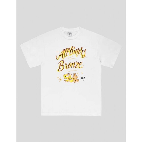 textil Hombre Camisetas manga corta Alltimers CAMISETA  X BRONZE 56K LOUNGE T SHIRT  WHITE Blanco