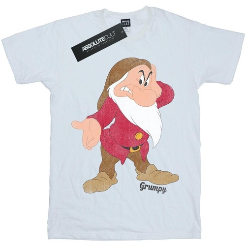 textil Niña Camisetas manga larga Disney Snow White And The Seven Dwarves Classic Grumpy Blanco