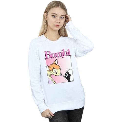 textil Mujer Sudaderas Disney Bambi Nice To Meet You Blanco