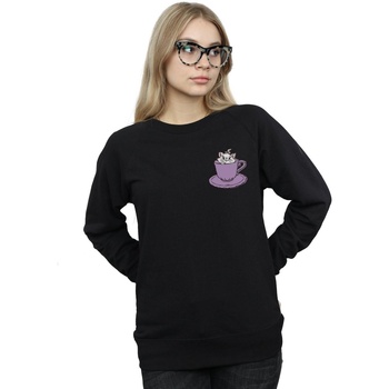 textil Mujer Sudaderas Disney Aristocats Marie In Cup Breast Print Negro