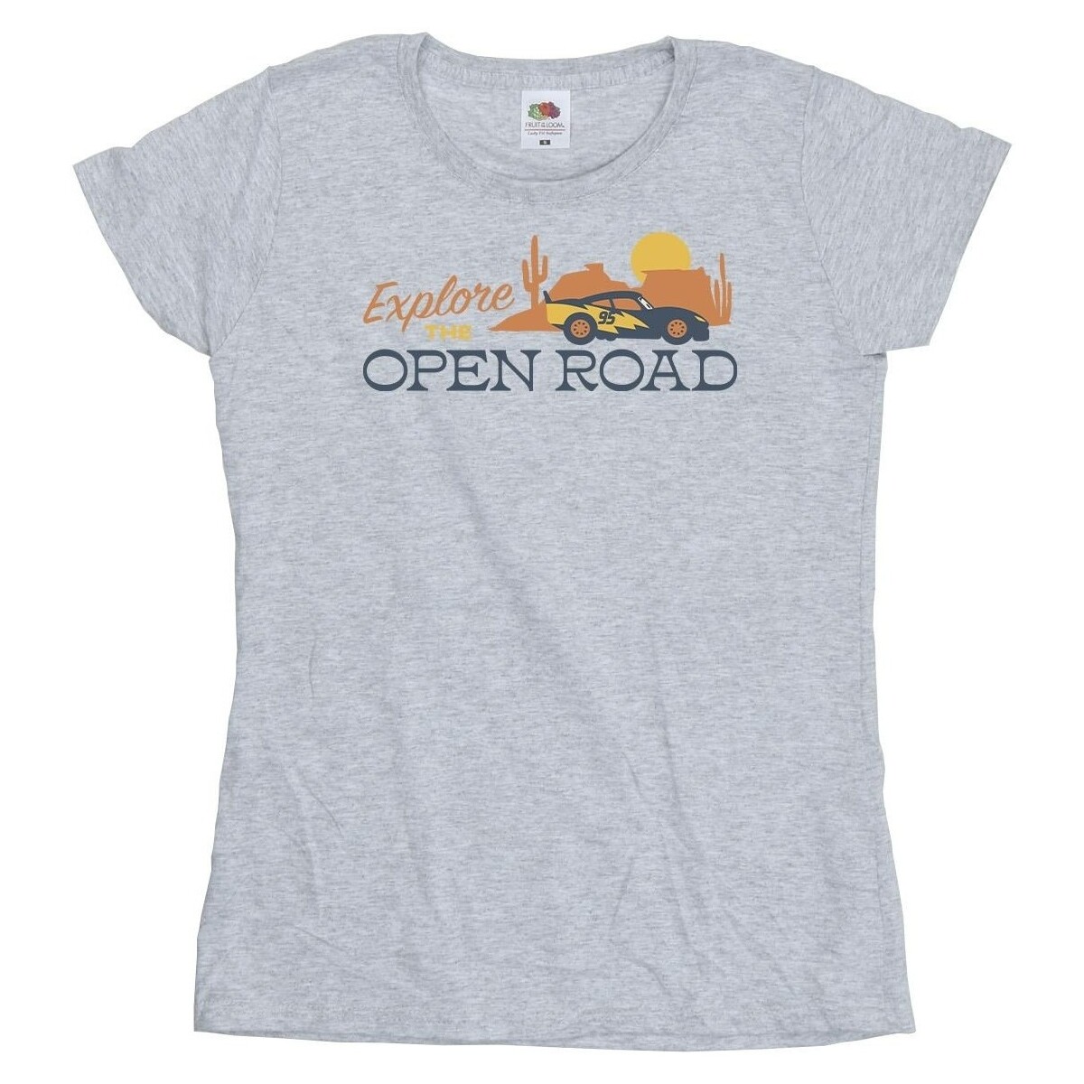textil Mujer Camisetas manga larga Disney Cars Explore The Open Road Gris
