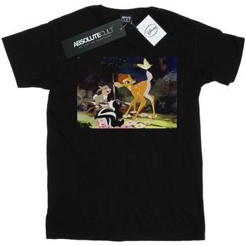 textil Niña Camisetas manga larga Disney Bambi Tail Butterfly Still Negro