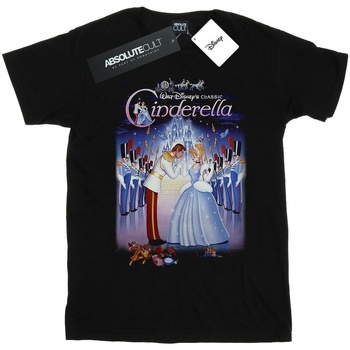 textil Niña Camisetas manga larga Disney Cinderella Collage Poster Negro