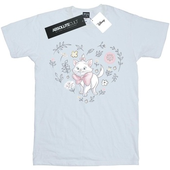 textil Niña Camisetas manga larga Disney The Aristocats Marie Heart Blanco