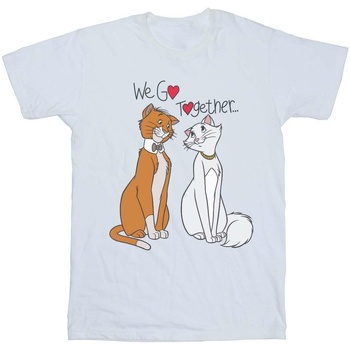 textil Niña Camisetas manga larga Disney The Aristocats We Go Together Blanco