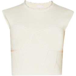 textil Mujer Tops / Blusas Liu Jo Top con perlas Beige