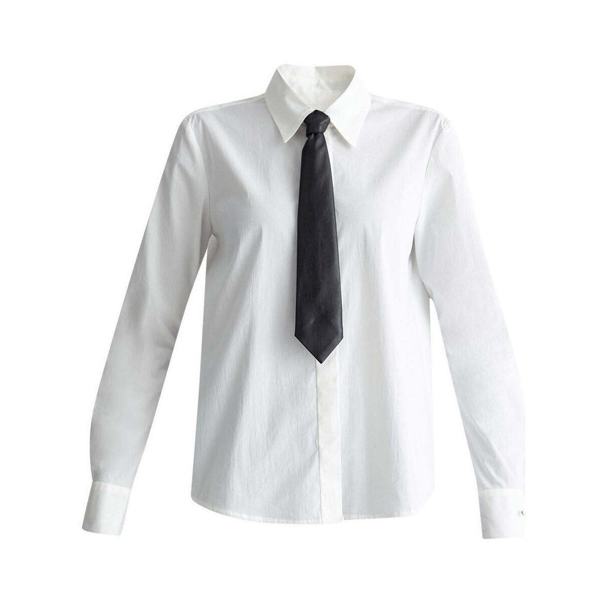 textil Mujer Camisas Liu Jo Camisa con corbata Blanco