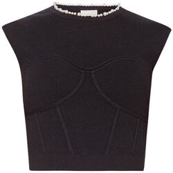 textil Mujer Tops / Blusas Liu Jo Top con perlas Negro