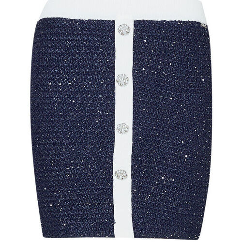 textil Mujer Faldas Liu Jo Minifalda de tejido bouclé Azul