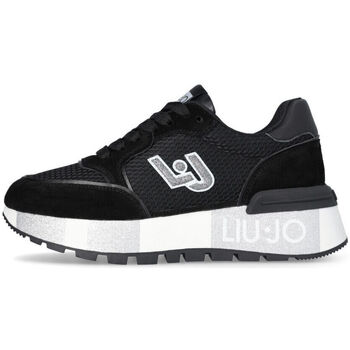 Zapatos Mujer Deportivas Moda Liu Jo Zapatillas de ante y malla con plataforma Negro