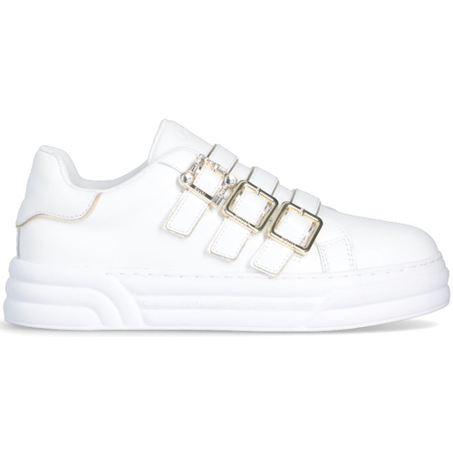 Zapatos Mujer Deportivas Moda Liu Jo Zapatillas sin cordones con hebilla decorativa Blanco