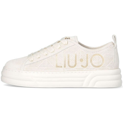 Zapatos Mujer Deportivas Moda Liu Jo Zapatillas de plataforma con logotipo grande Blanco