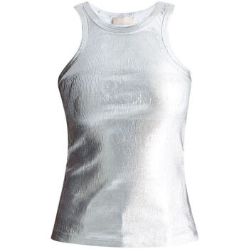 textil Mujer Tops / Blusas Liu Jo Top efecto laminado Plata