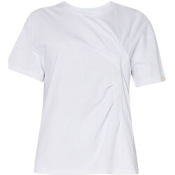 textil Mujer Tops y Camisetas Liu Jo Camiseta con fruncido asimétrico Blanco