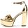 Zapatos Mujer Zapatos de tacón Guess FLPSET LEM03 SETON-GOLD Oro
