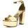 Zapatos Mujer Zapatos de tacón Guess FLPSET LEM03 SETON-GOLD Oro