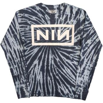 textil Camisetas manga larga Nine Inch Nails RO4307 Azul
